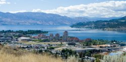 Image: panoramic view of Kelowna, BC, Canada